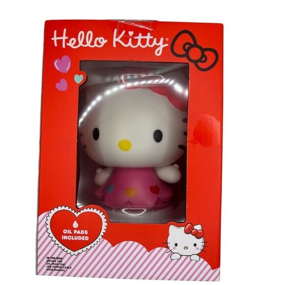 Hello Kitty Other - Hello Kitty Pink LED Aroma Fan Diffuser USB Bedroom Decor